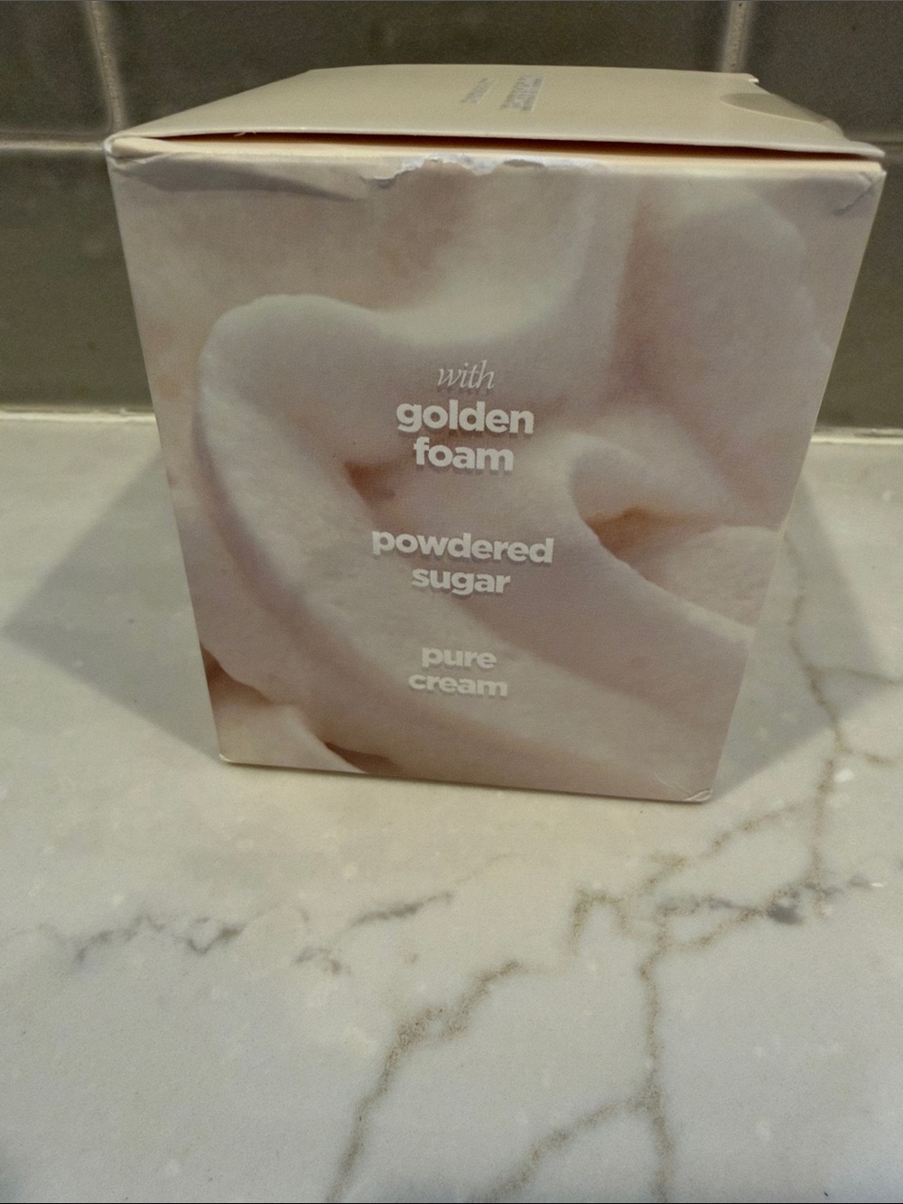 Victoria's Secret Whipped Dream Scented Candle - Pale Peach & White - Picture 2 of 5